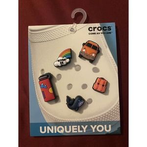Crocs Road Trip, Van Life Uniquely You, Van Rainbow Whale Water Bottle Backpack
